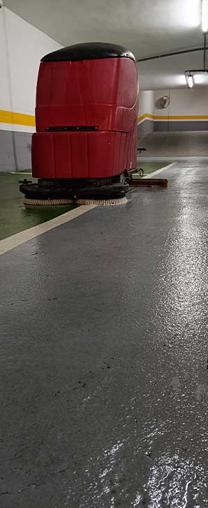 Limpieza de manchas de aceite de garajes