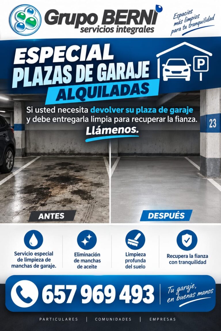 Empresa de limpiezas de garajes